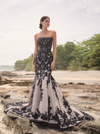 Sottero and Midgley #NORVINIA LANE  24SZ236A01 #2 black over champagne thumbnail