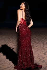 Jovani #JVN25908 #1 default Burgundy thumbnail