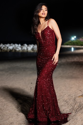 Jovani #JVN25908 #0 default Burgundy thumbnail