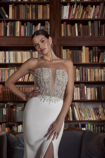 Casablanca #2538 BELLE #2 Ivory/Nude/Silver thumbnail