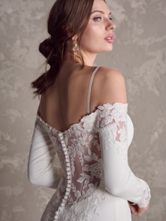 Maggie Sottero #TYRA (24MK217A01) #3 Ivory (gown with Natural Illusion) thumbnail