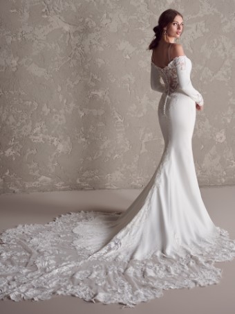 Maggie Sottero #TYRA (24MK217A01) #2 default Ivory (gown with Natural Illusion) thumbnail