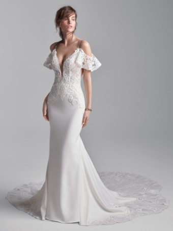 Maggie Sottero #Bracken 20SS655 #0 default Ivory (gown with Nude Illusion) thumbnail