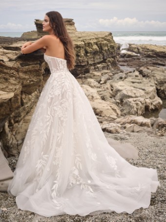 Maggie Sottero #DESTIN (24SS222A01) #2 All Ivory (gown with Ivory Illusion) thumbnail