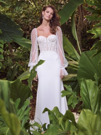Maggie Sottero #DORITTE (24MB163A01) #0 default Ivory (gown with Natural Illusion) thumbnail