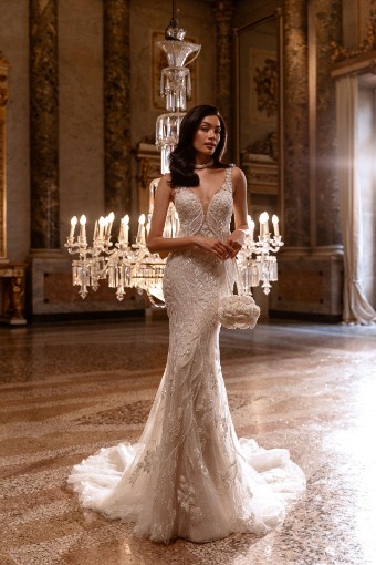 Demetrios #DP525 VIVIE #1 Ivory/Sheer/Natural thumbnail