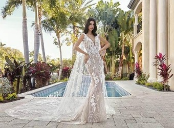 Demetrios 1061 #0 default Sheer Ivory/Nude thumbnail