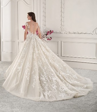 Demetrios 873 #1 Sheer Ivory/Nude thumbnail