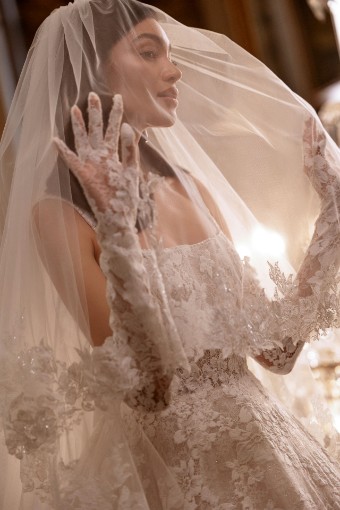 Demetrios DP515 KIMBER #2 Sheer Ivory/Nude thumbnail