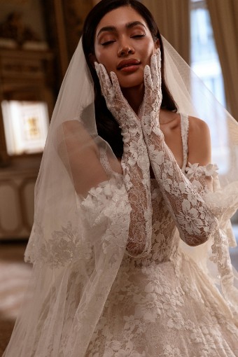 Demetrios DP515 KIMBER #1 Sheer Ivory/Nude thumbnail