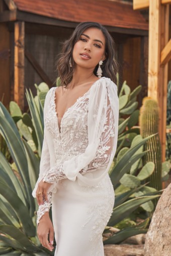 Justin Alexander 66265 no long sleeves #0 default Ivory/Nude thumbnail