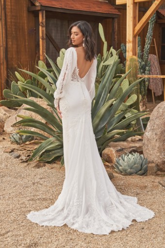 Justin Alexander 66265 no long sleeves #1 Ivory/Nude thumbnail