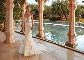 Demetrios 1106 Dress Only #0 default Sheer Ivory/Nude thumbnail